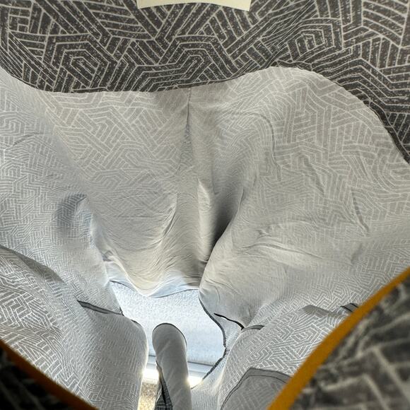 Voyager Alpine Shirt Mens Medium Gray Geometric Short Sleeve Button Up Pocket - Picture 8 of 13